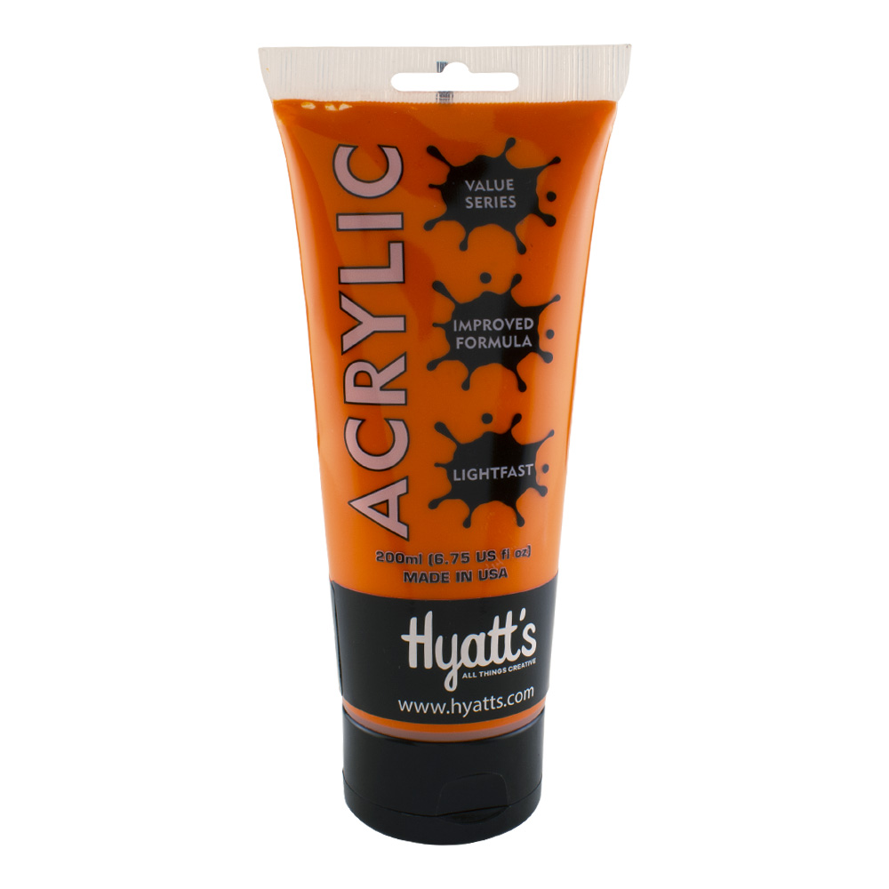 Hyatt's Acrylic 200 ml Cadmium Orange Hue