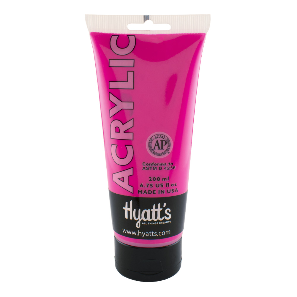 Hyatt's Acrylic 200 ml Neon Pink