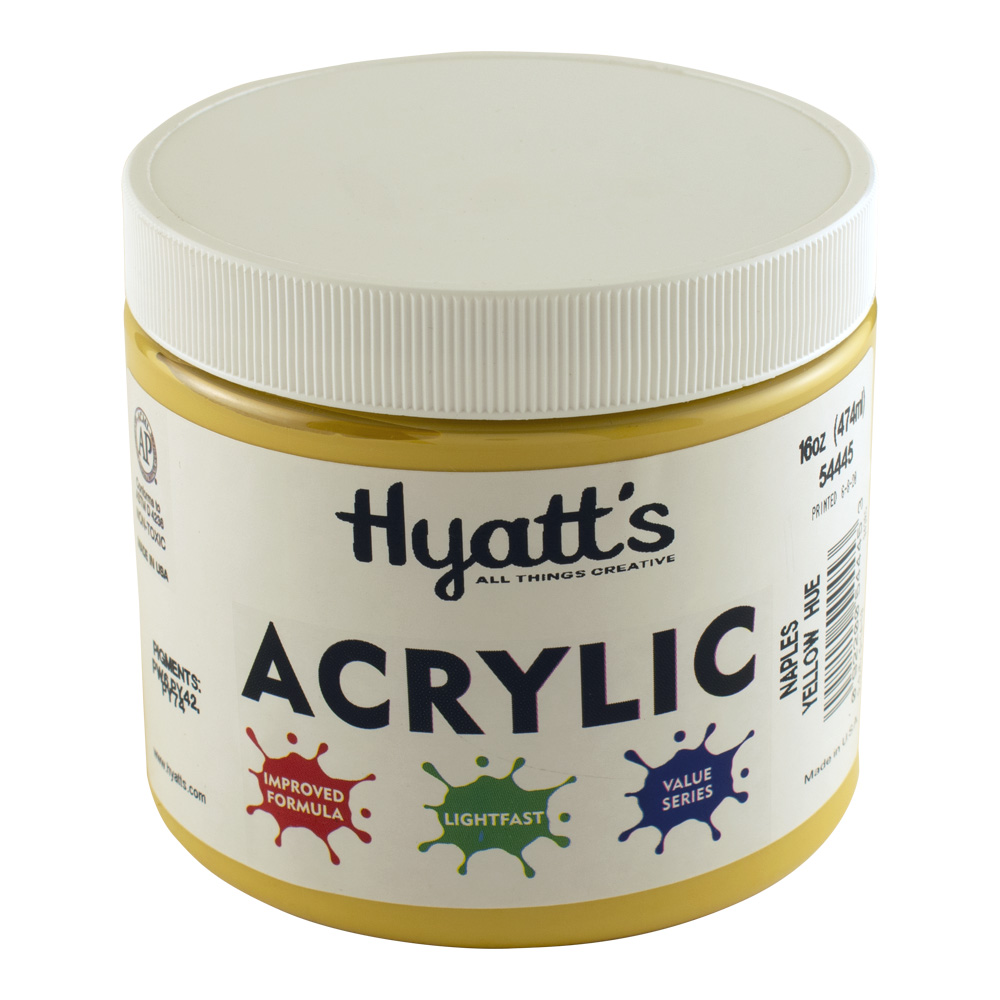 Hyatt's Acrylic 16 oz Naples Yellow