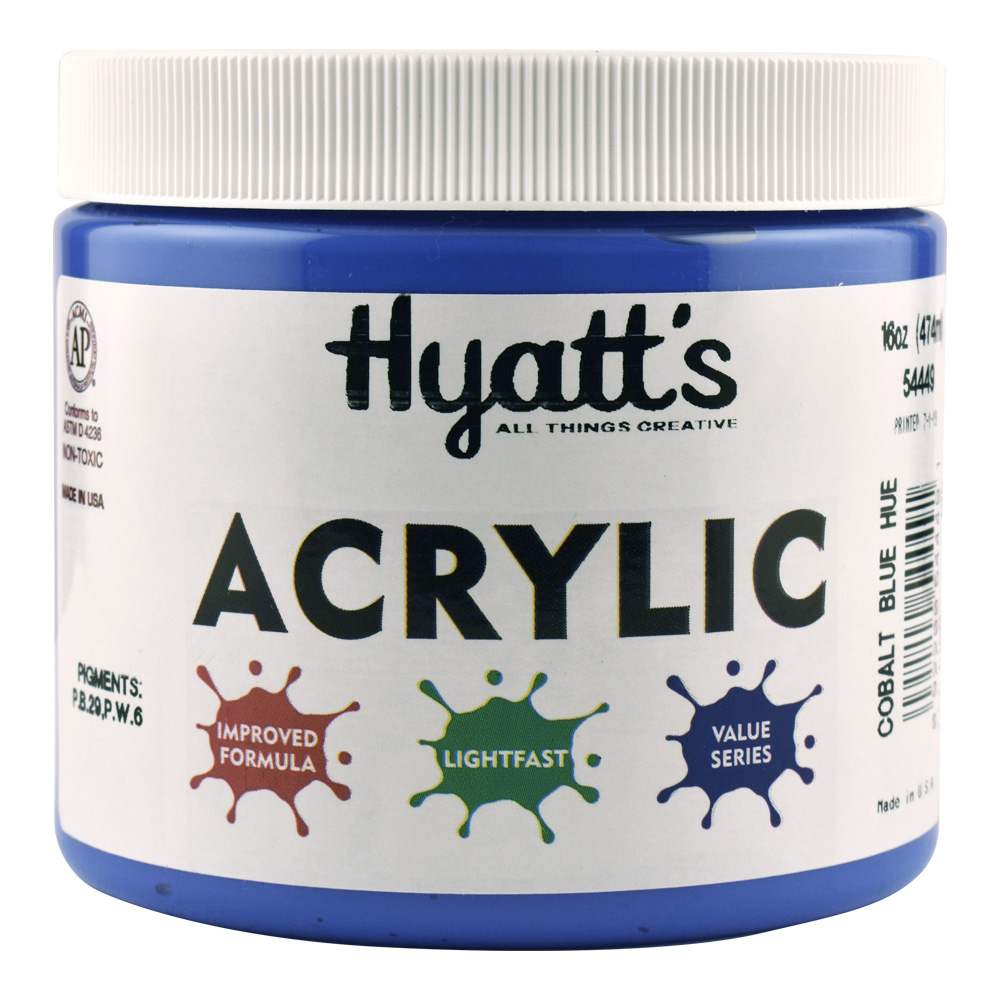 Hyatt's Acrylic 16 oz Cobalt Blue