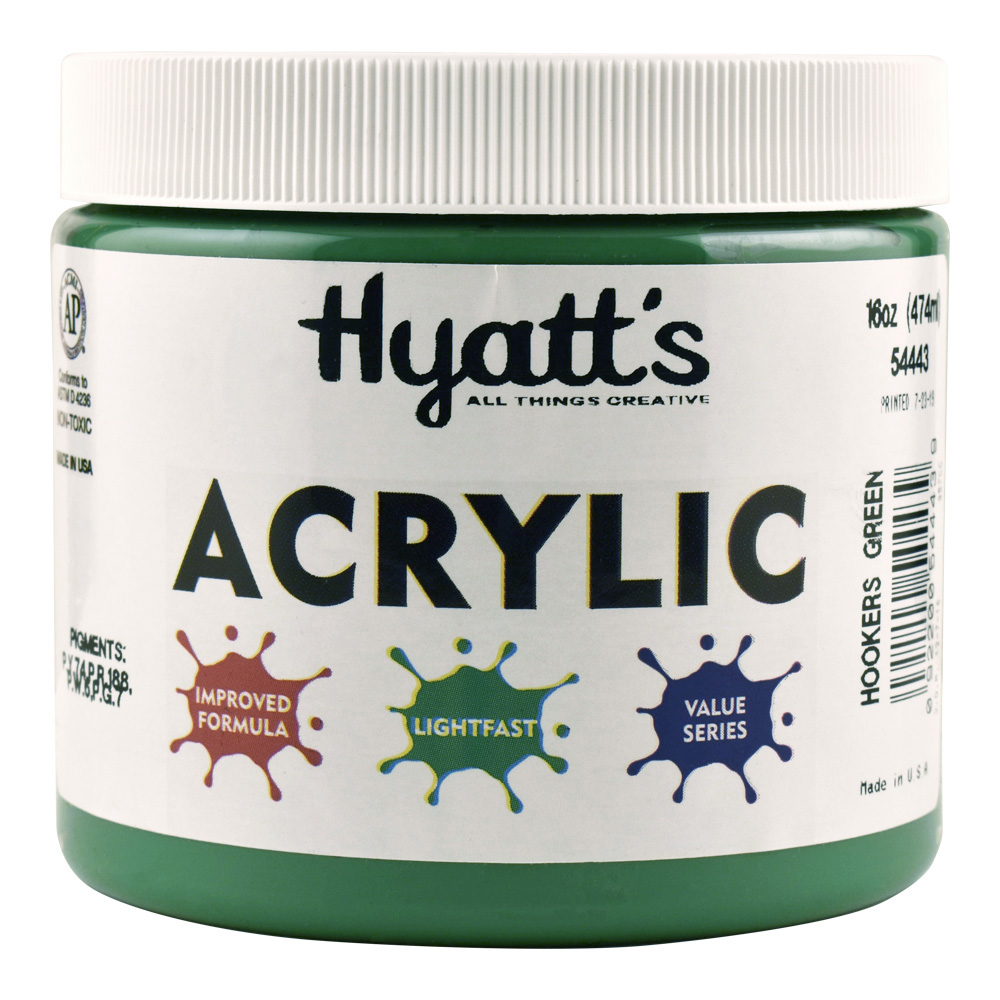 Hyatt's Acrylic 16 oz Hookers Green