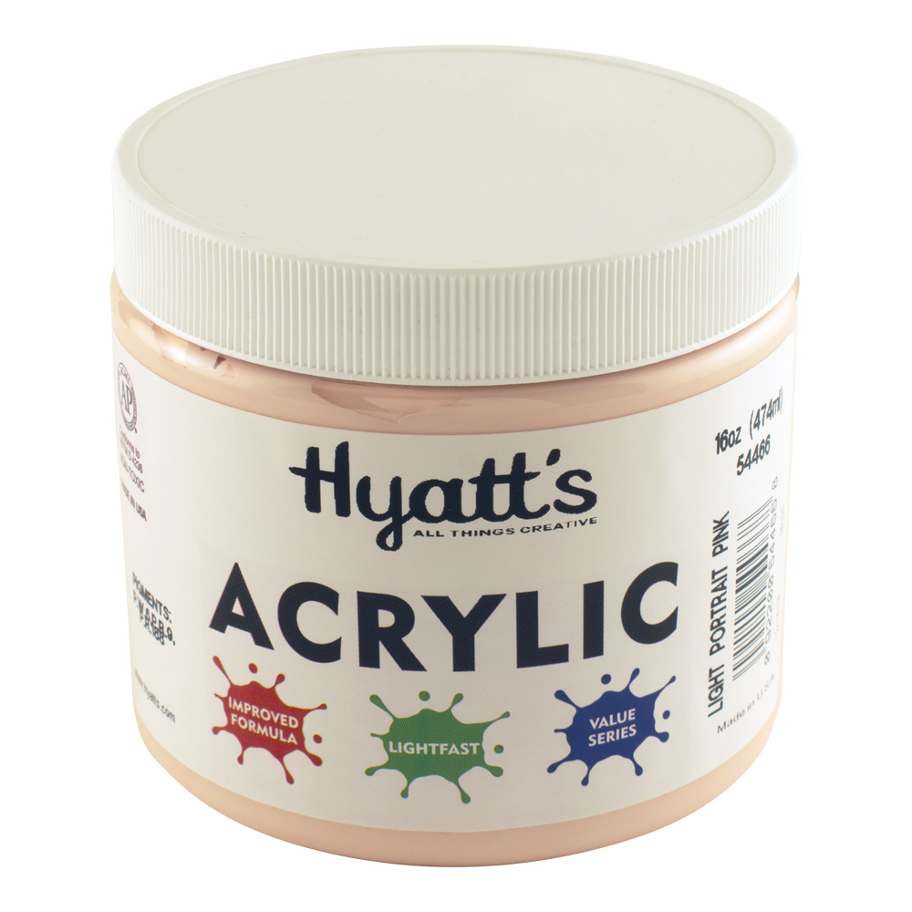 Hyatt's Acrylic 16 oz Light Portrait Pink