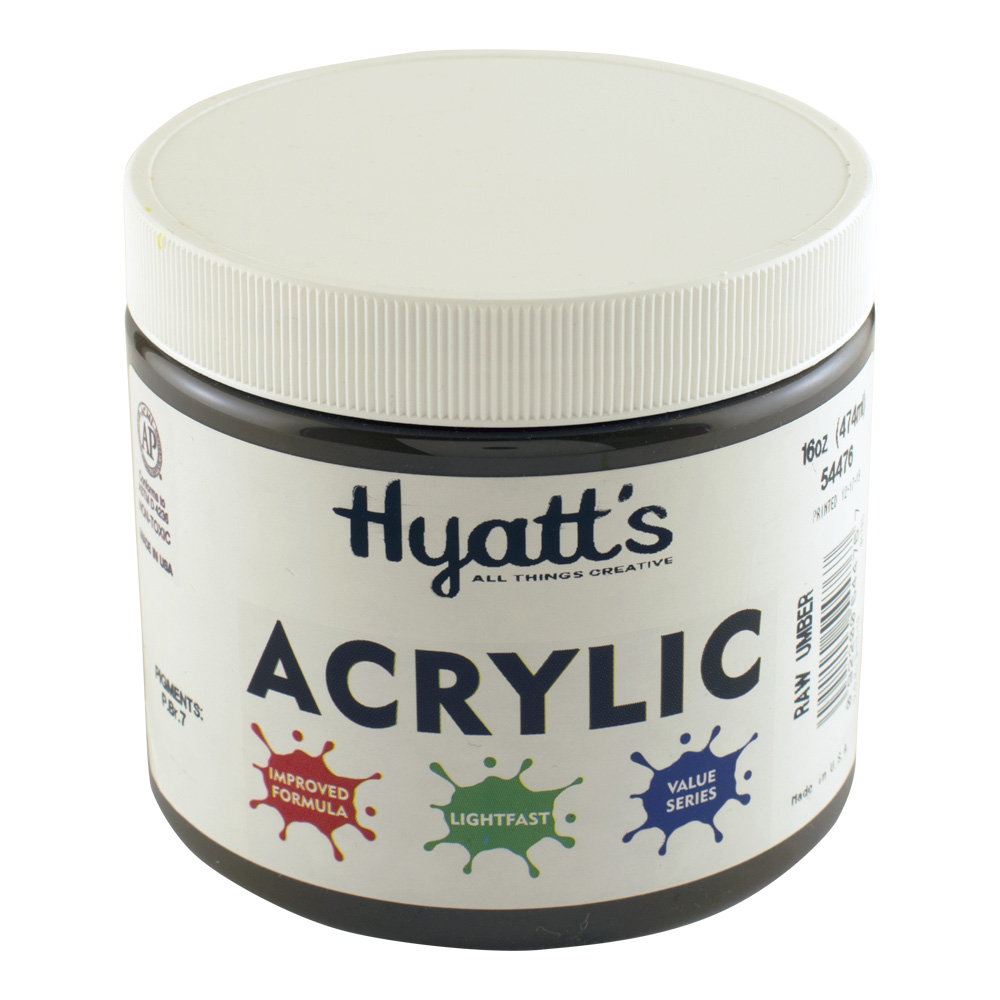 Hyatt's Acrylic 16 oz Raw Umber