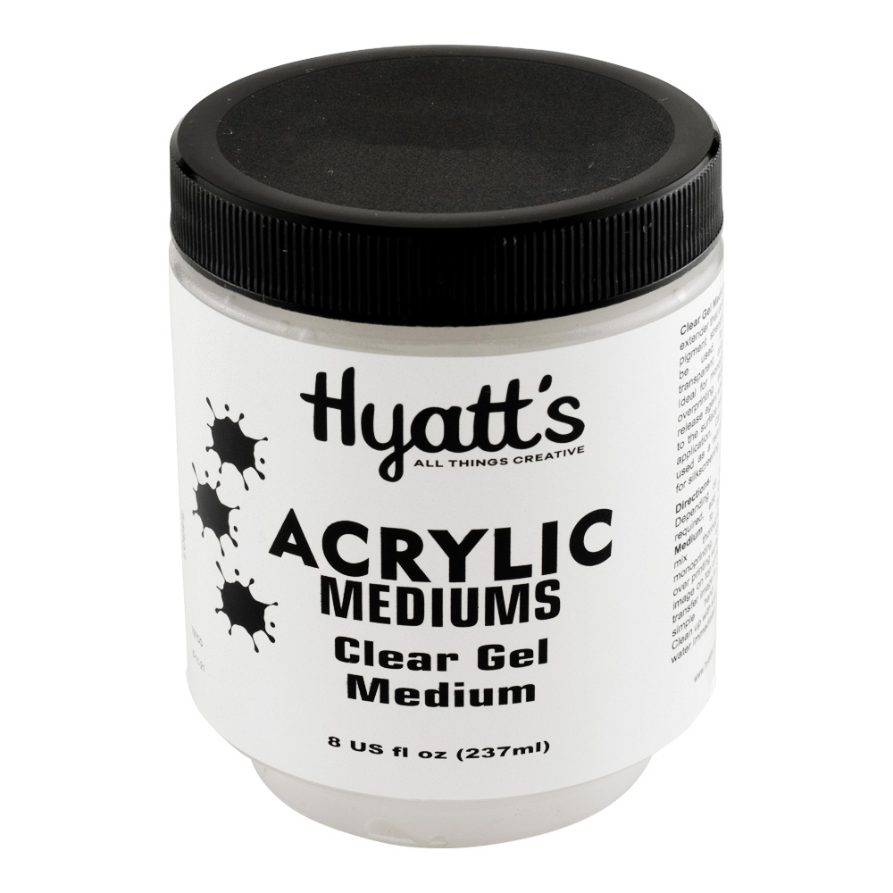 Hyatt's Acrylic 8 oz Clear Gel Medium