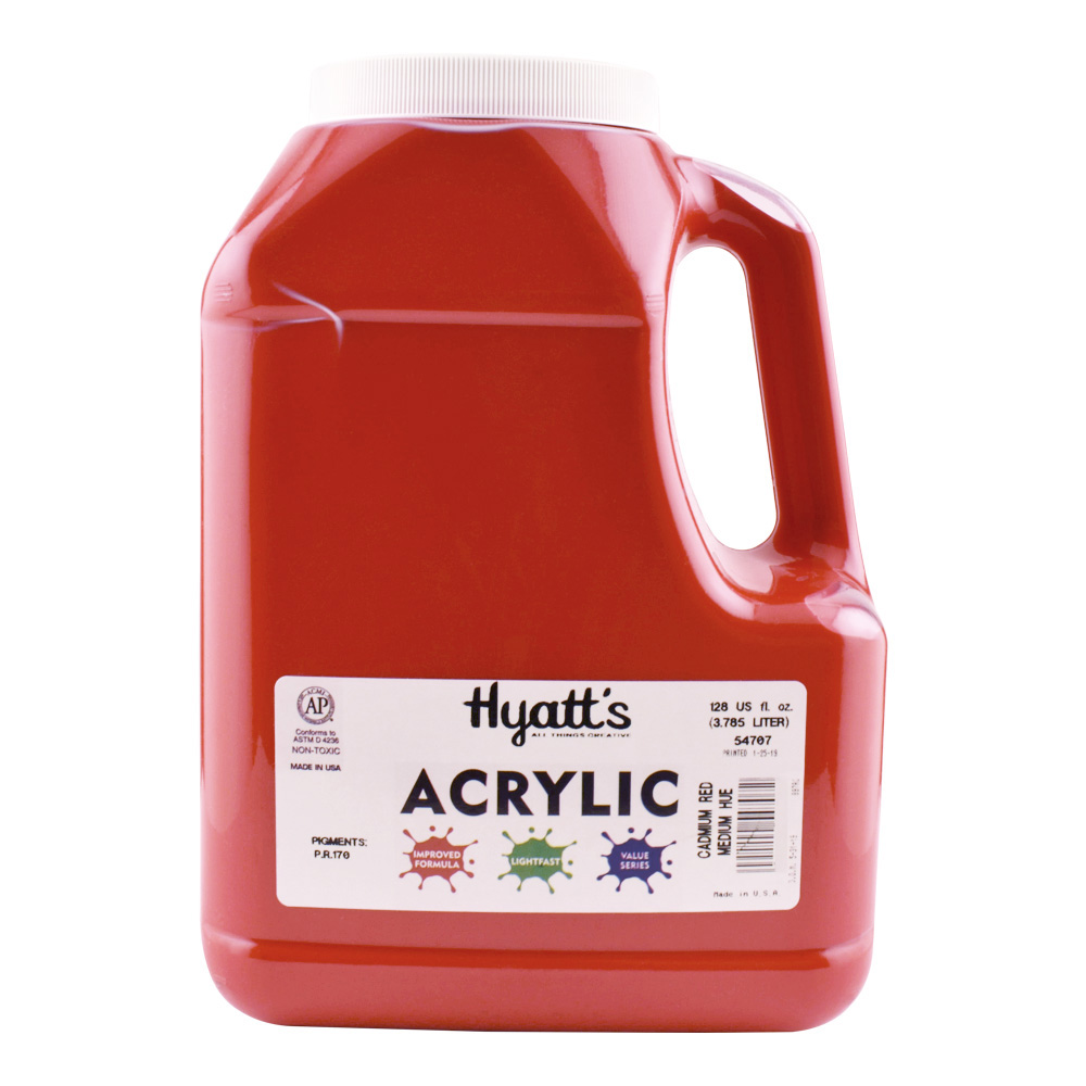 Hyatt's Acrylic Gallon Cad Red Medium