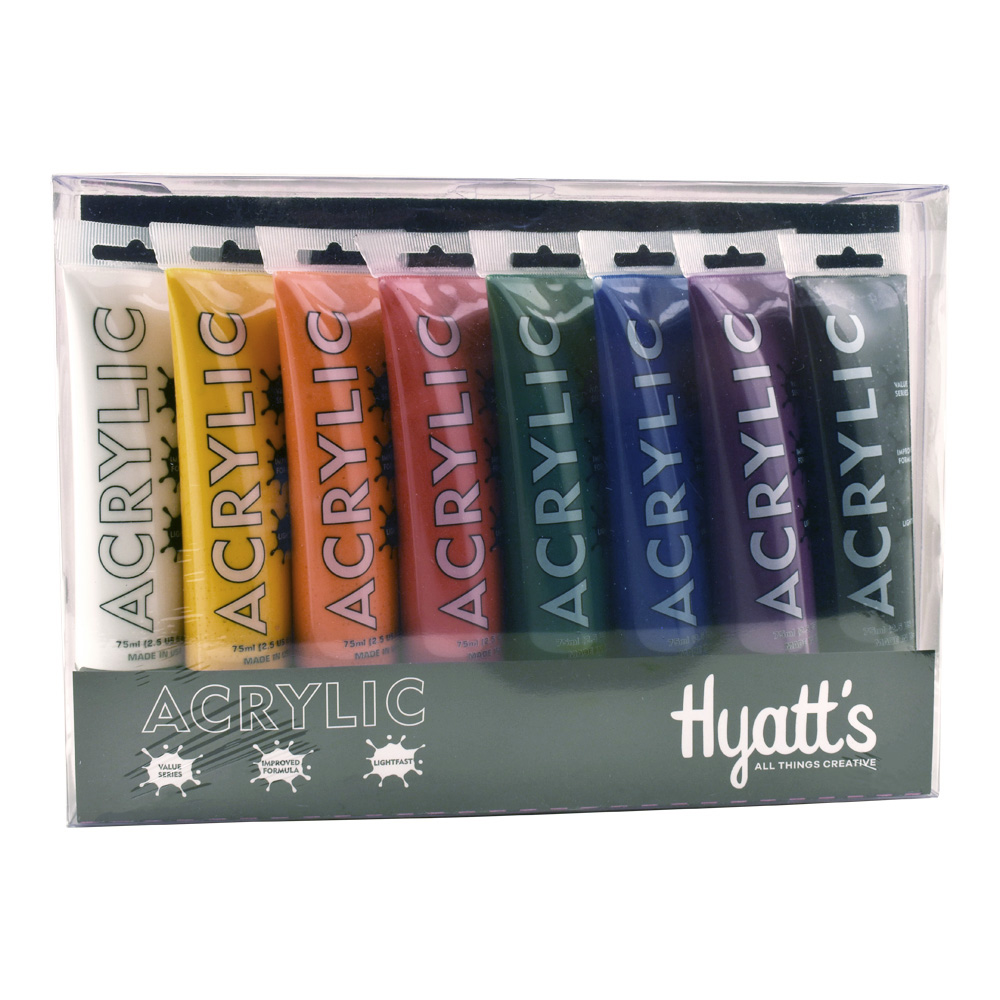 Hyatt's Acrylic 8 Tube 75 ml Set