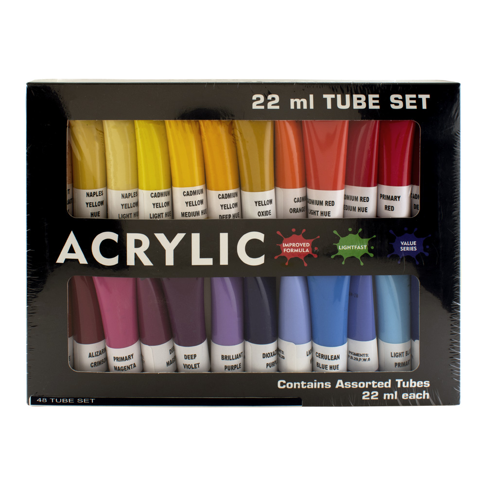 Hyatt's Acrylic 48 Tube 22 ml Set