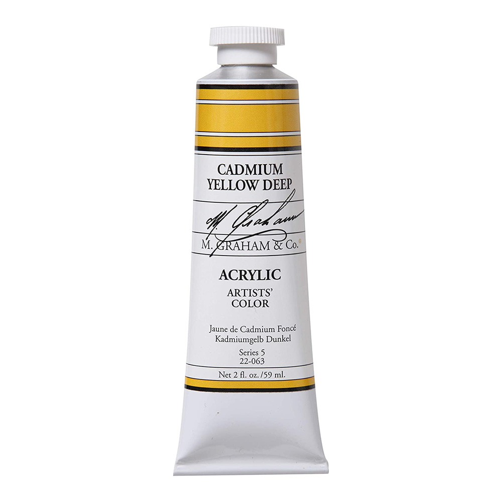 M. Graham Acrylic 59 ml Cadmium Yellow Deep