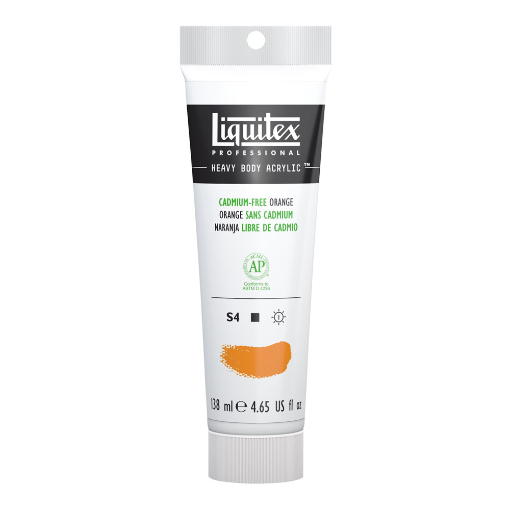 Liquitex Hvy 4.65 oz Cad Free Orange