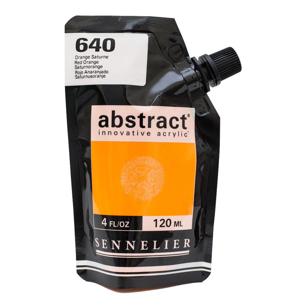 Abstract Acrylic 120 ml Saturn Orange