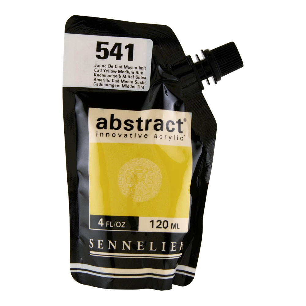 Abstract Acrylic 120 ml Cadmium Yellow Med Hu