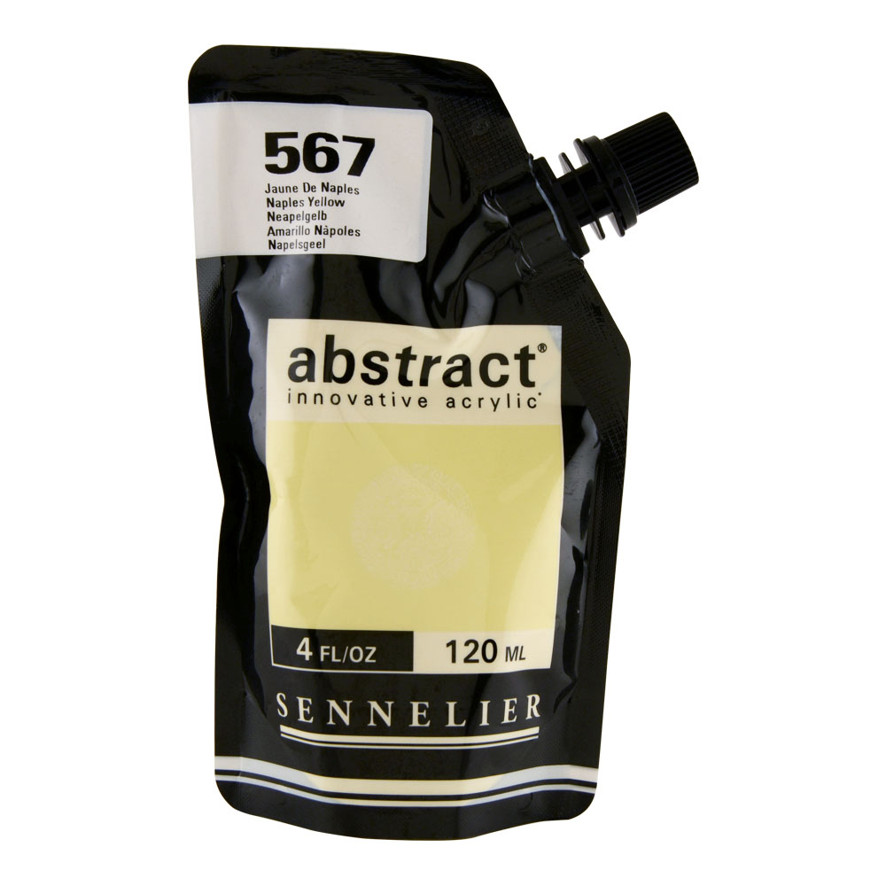 Abstract Acrylic 120 ml Naples Yellow