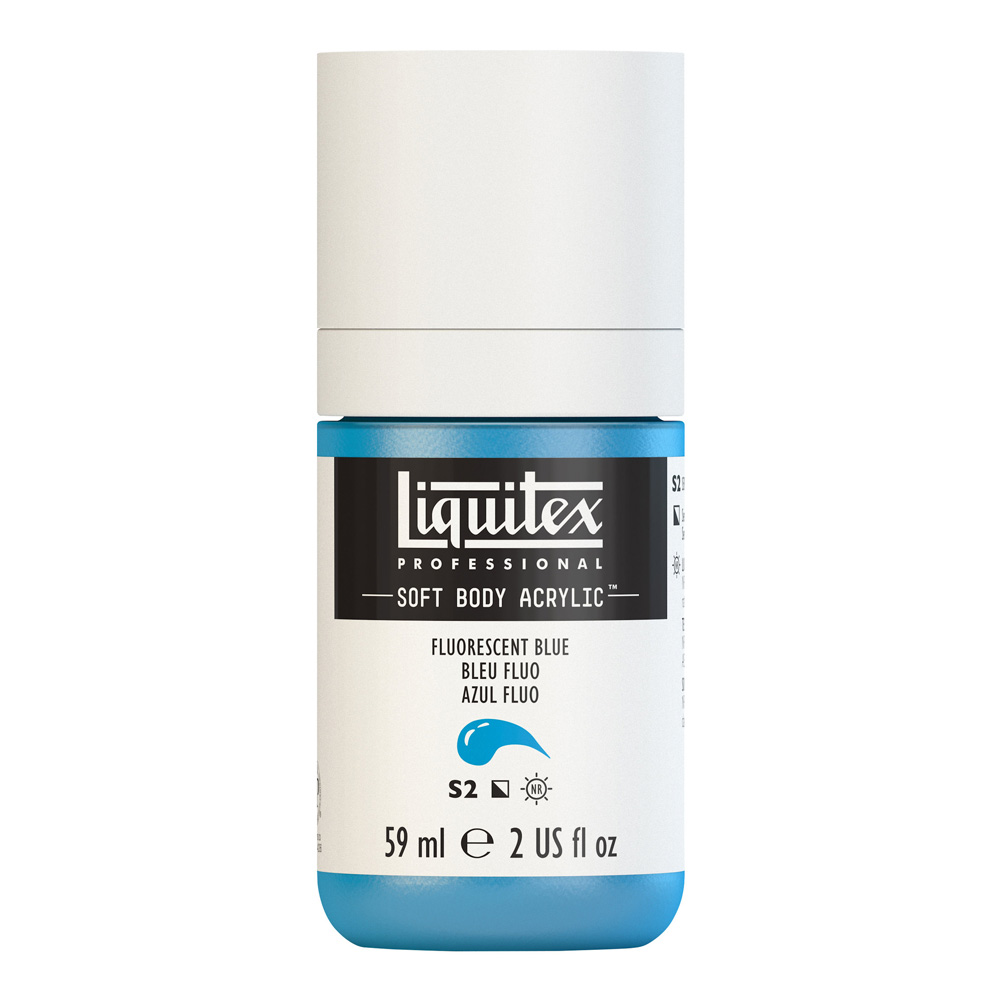 Liqtx Soft Acryl 2 oz Fluorescent Blue