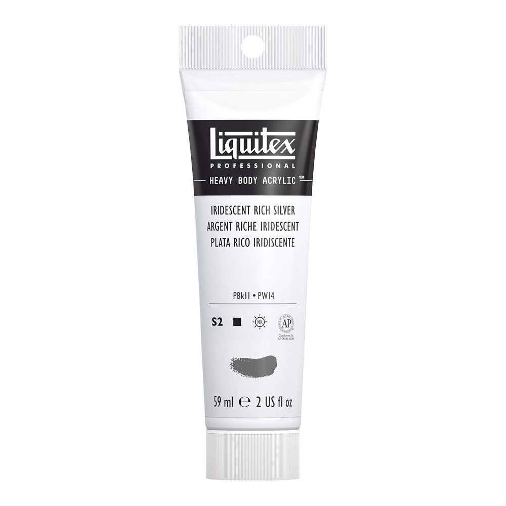 Liquitex Heavy Acrylic 2 oz Irid Rich Silver