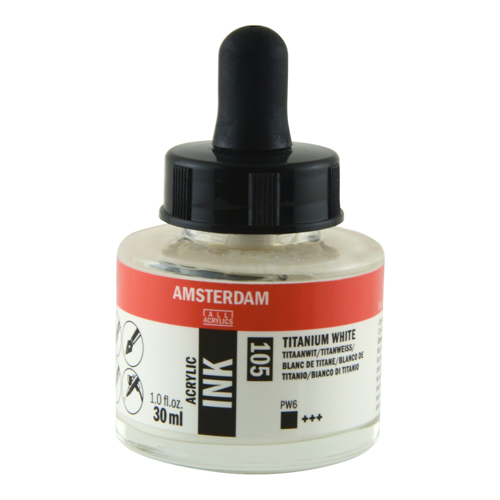 Amsterdam Acrylic Ink 30 ml Titanium White