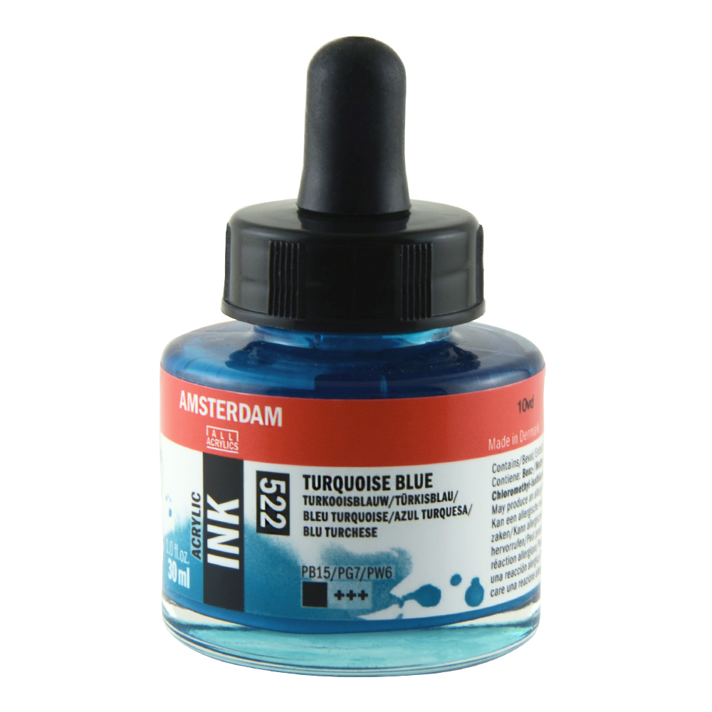 Amsterdam Acrylic Ink 30 ml Turquiose Blue