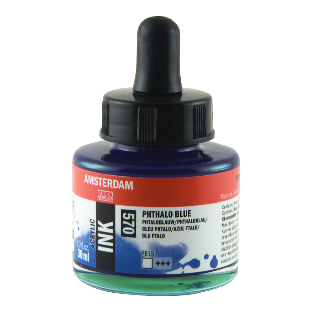 Amsterdam Acrylic Ink 30 ml Phthalo Blue