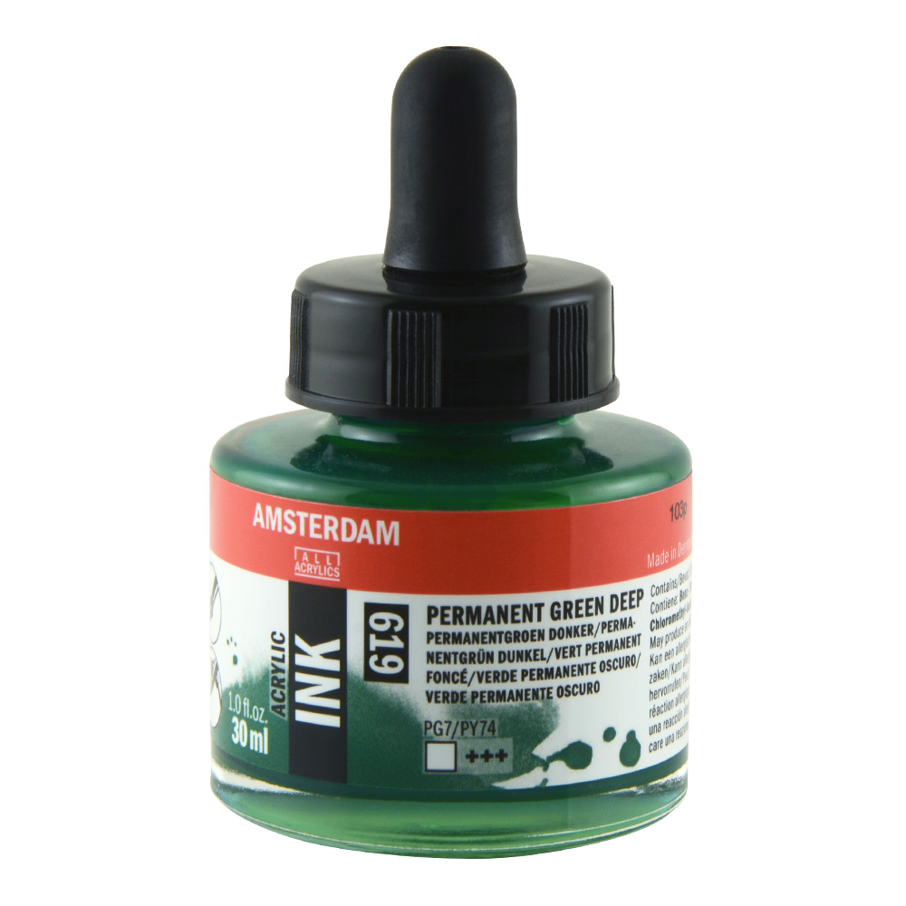 Amsterdam Acrylic Ink 30 ml Perm Green Deep