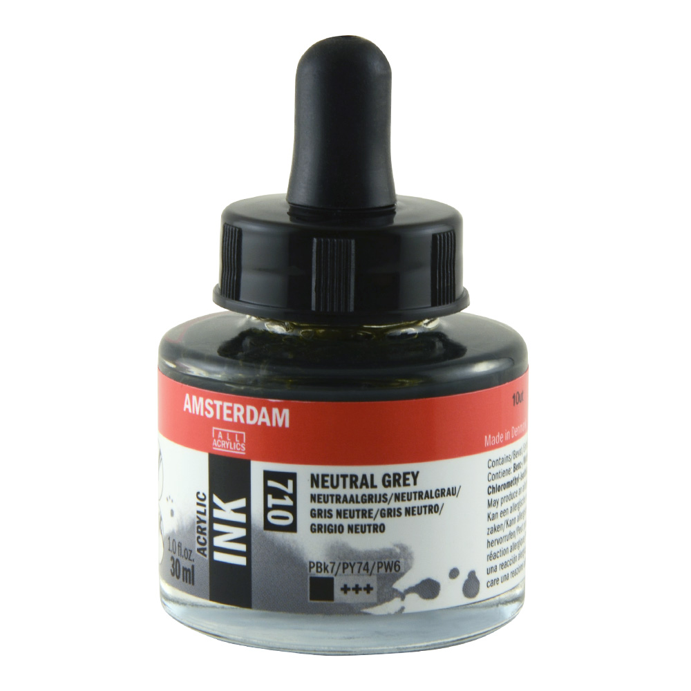 Amsterdam Acrylic Ink 30 ml Neutral Grey