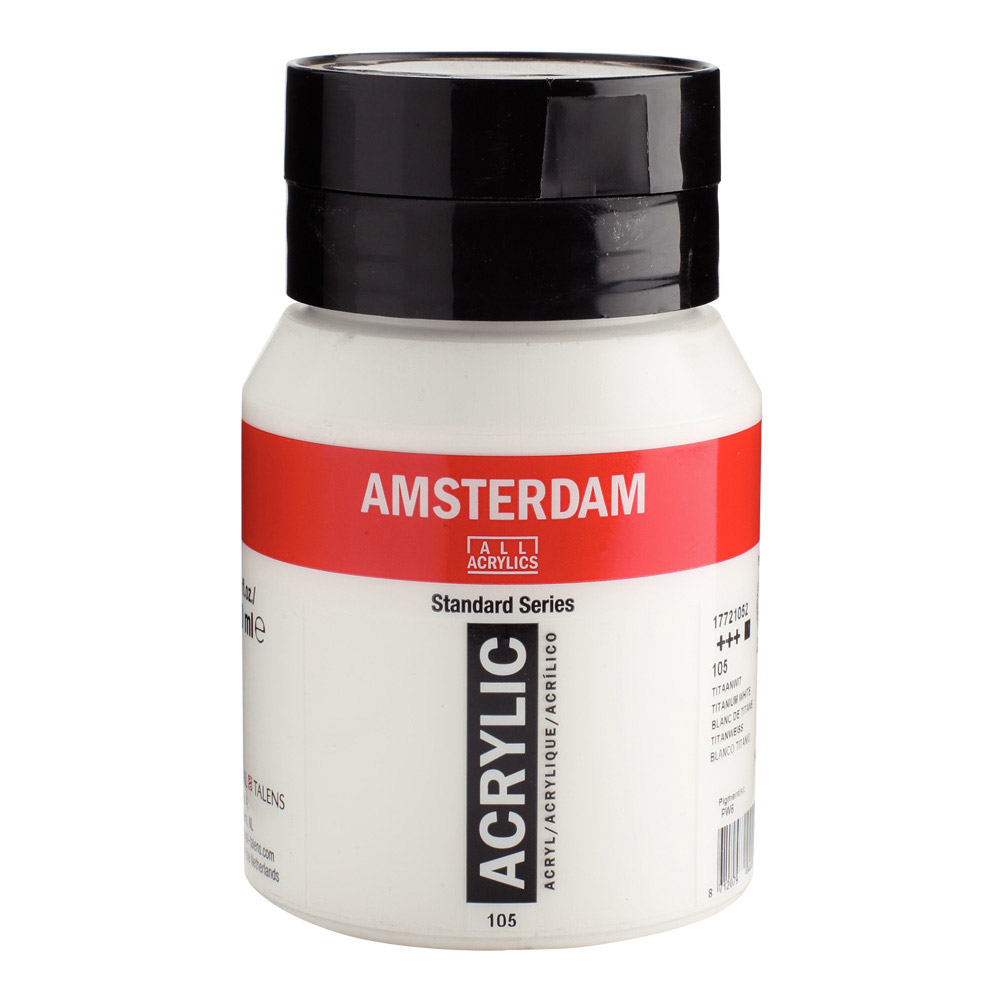 Amsterdam Acrylic 500 ml Titanium White