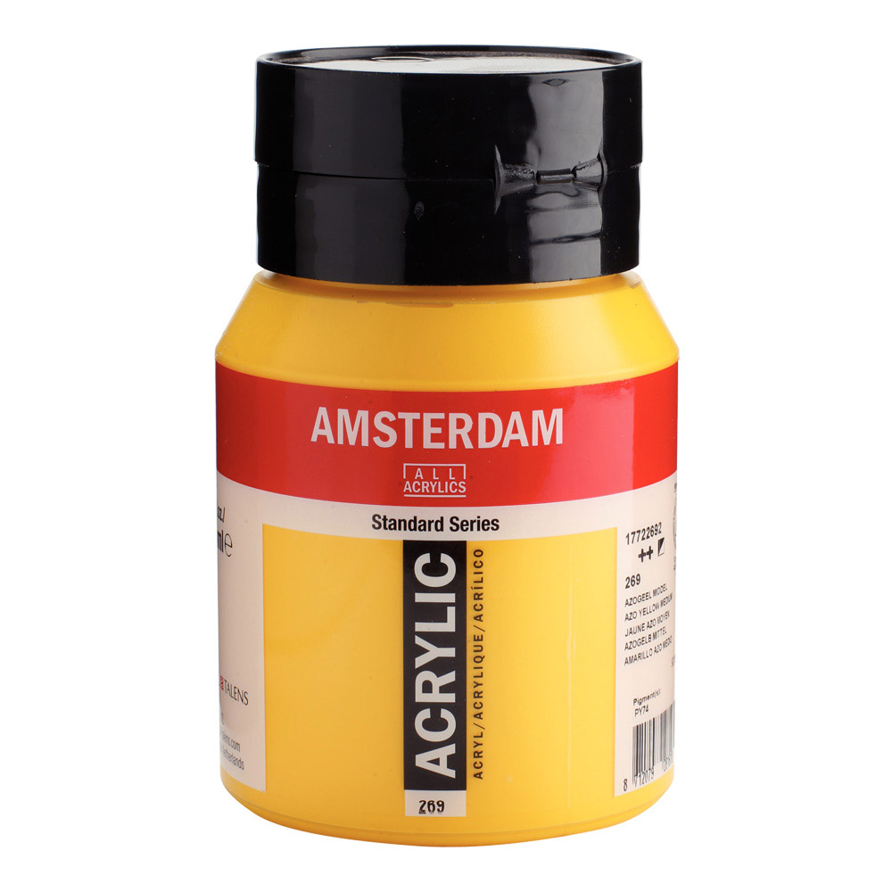 Amsterdam Acrylic 500 ml Azo Yellow Med