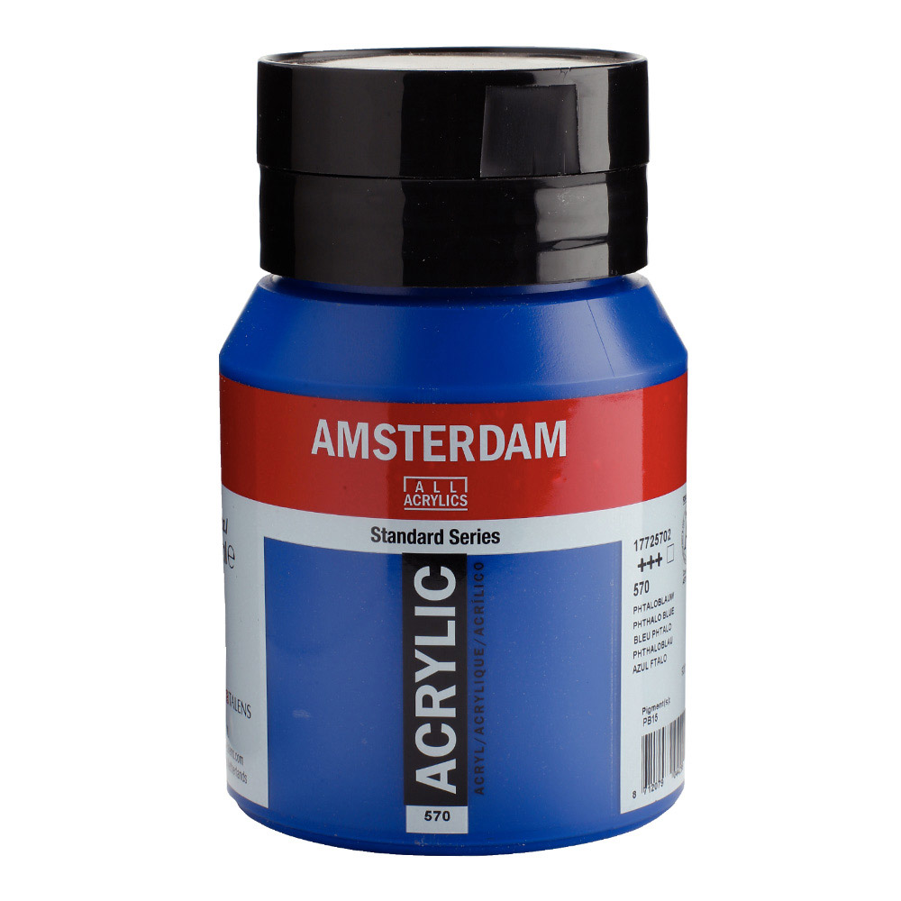 Amsterdam Acrylic 500 ml Phthalo Blue