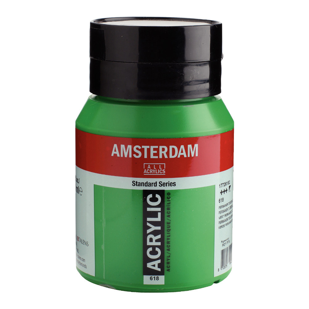 Amsterdam Acrylic 500 ml Permanent Green Lt