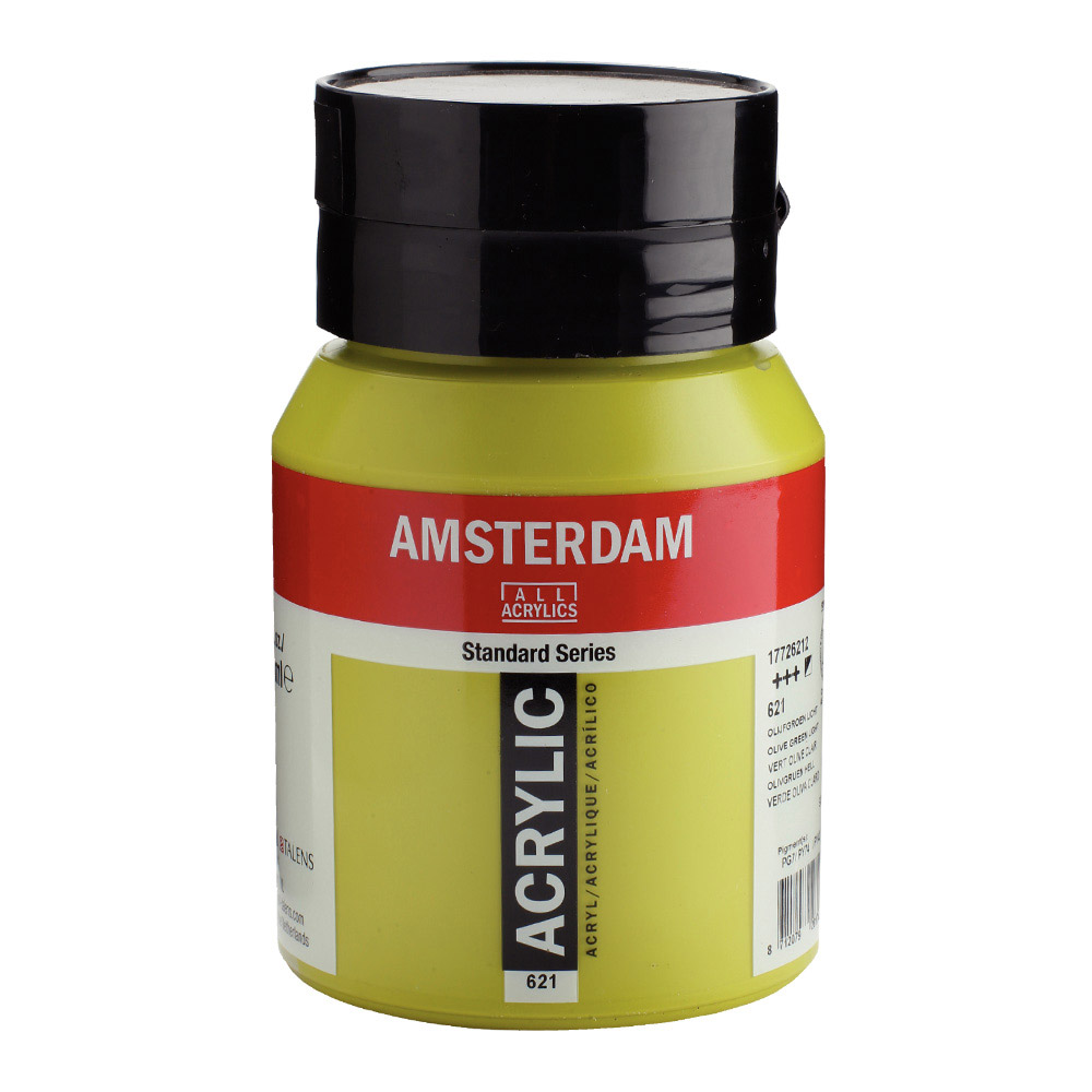 Amsterdam Acrylic 500 ml Olive Green Lt