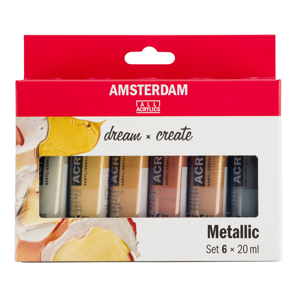 Amsterdam Acrylic 20 ml 6-Color Set Metallic