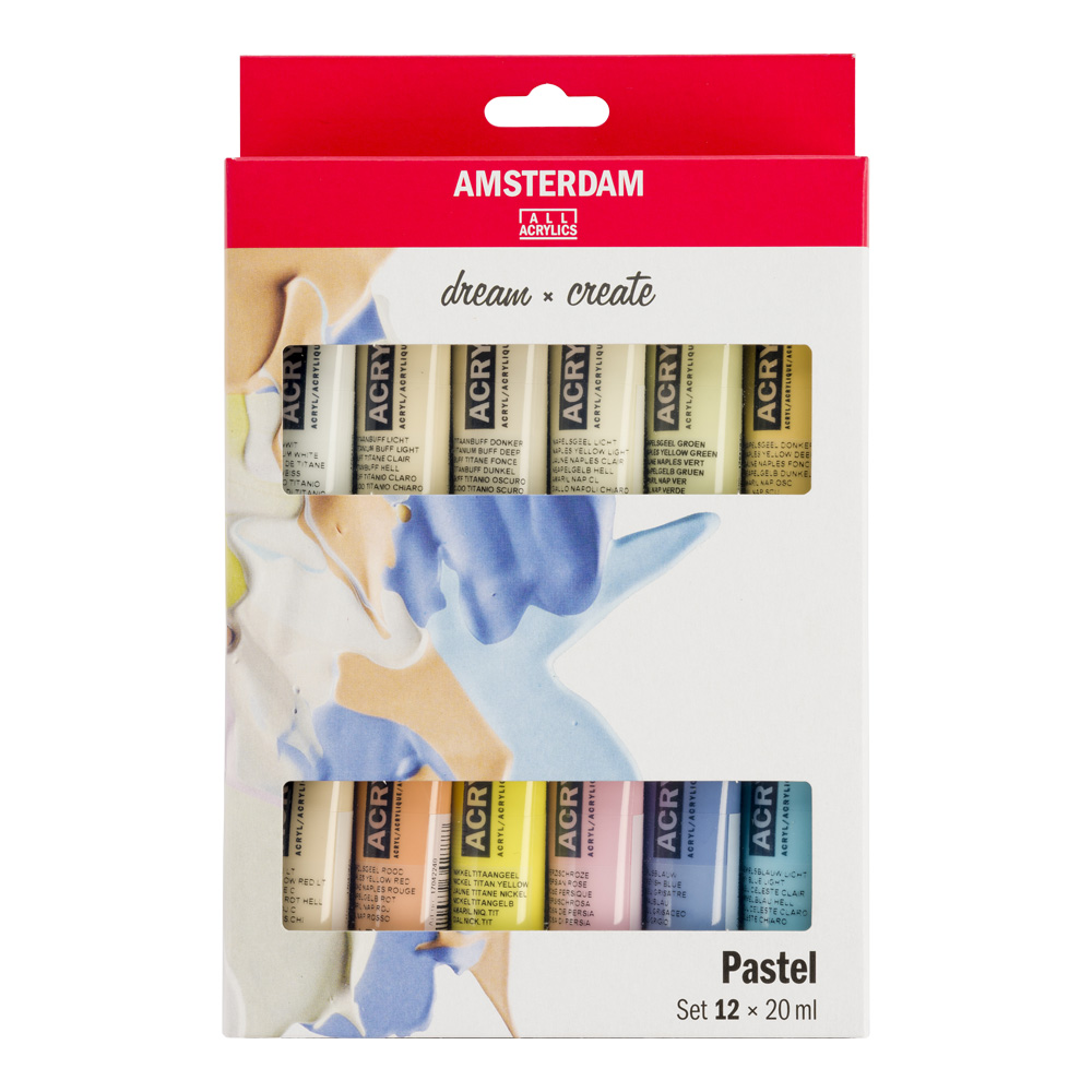 Amsterdam Acrylic 20 ml 12-Color Set Pastel