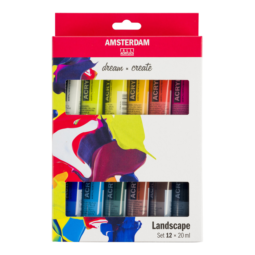 Amsterdam Acrylic 20 ml 12-Color Set Landscap