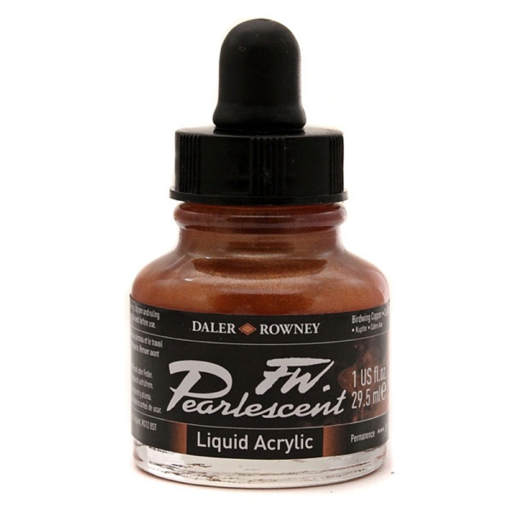 Fw Pearlescent Ac Ink 1 oz Birdwing Copper