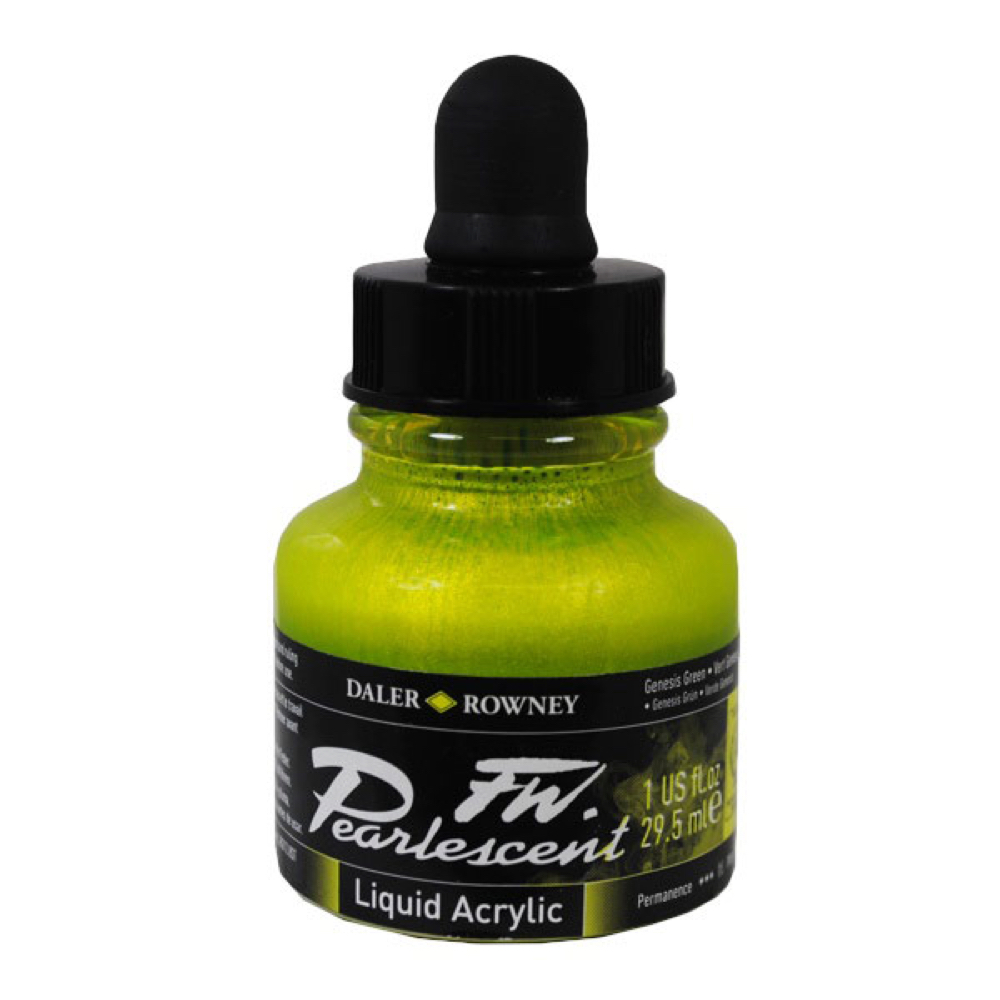 Fw Pearlescent Ac Ink 1 oz Genesis Green