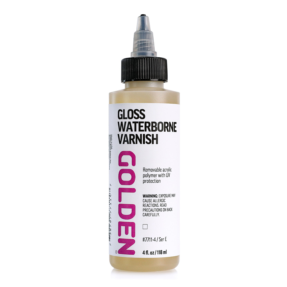 Golden Waterborne Varnish 4oz Gloss