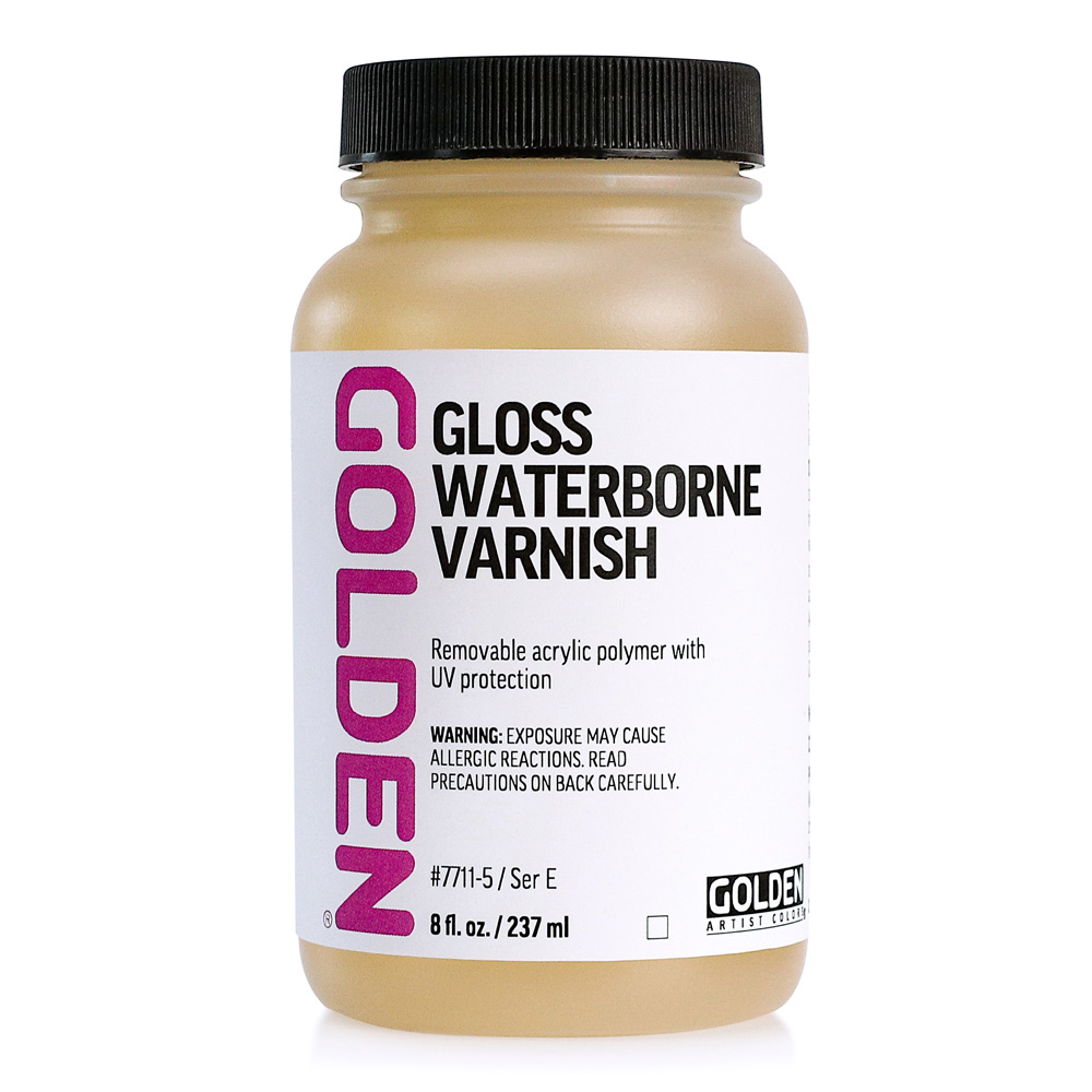 Golden Waterborne Varnish 8oz Gloss