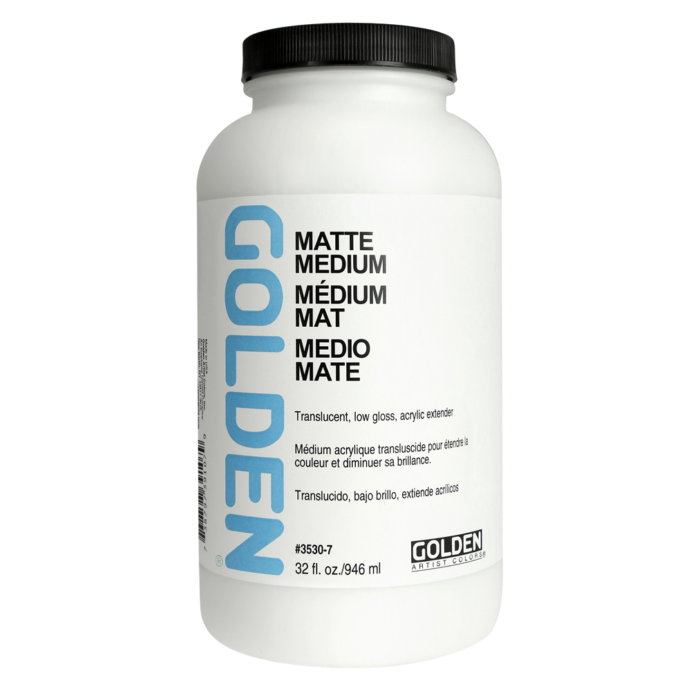 Golden Acryl Med 32 oz Matte Medium