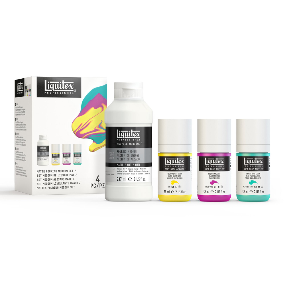 Liquitex Matte Pouring Medium Set