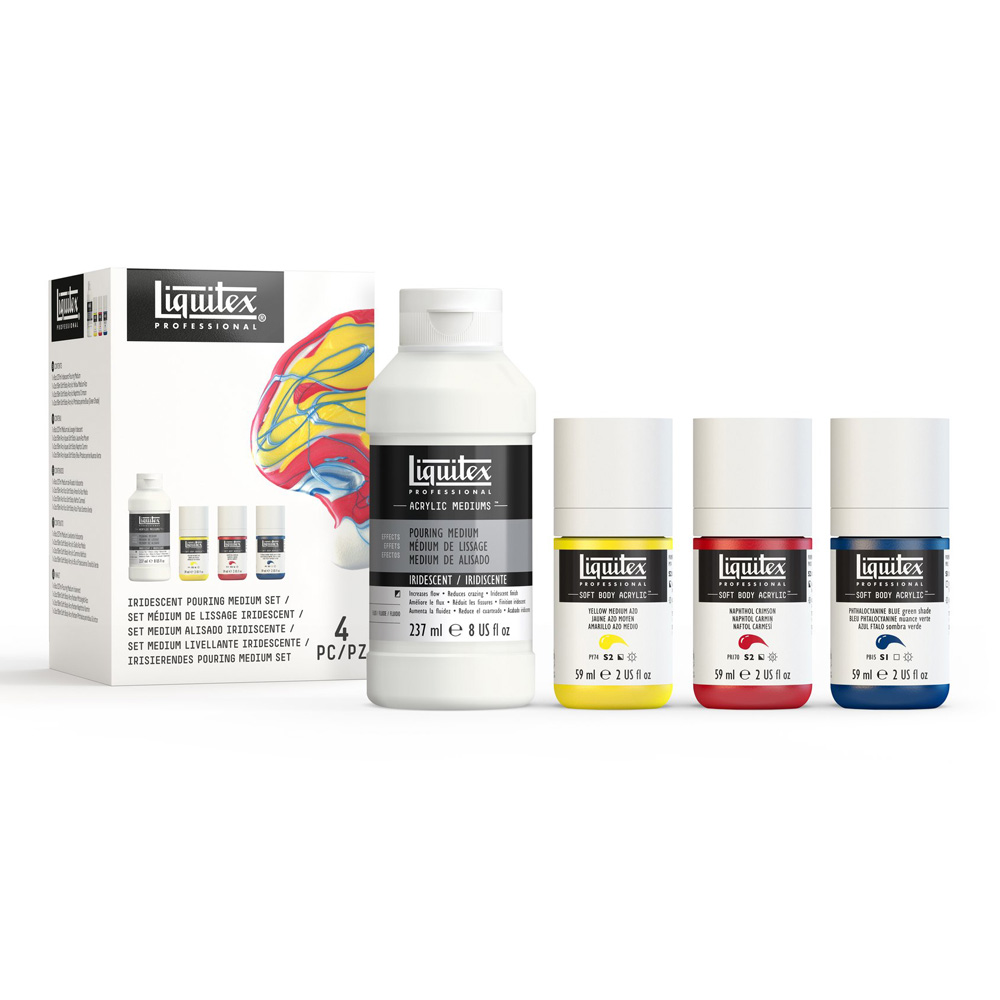 Liquitex Iridescent Pouring Medium Set