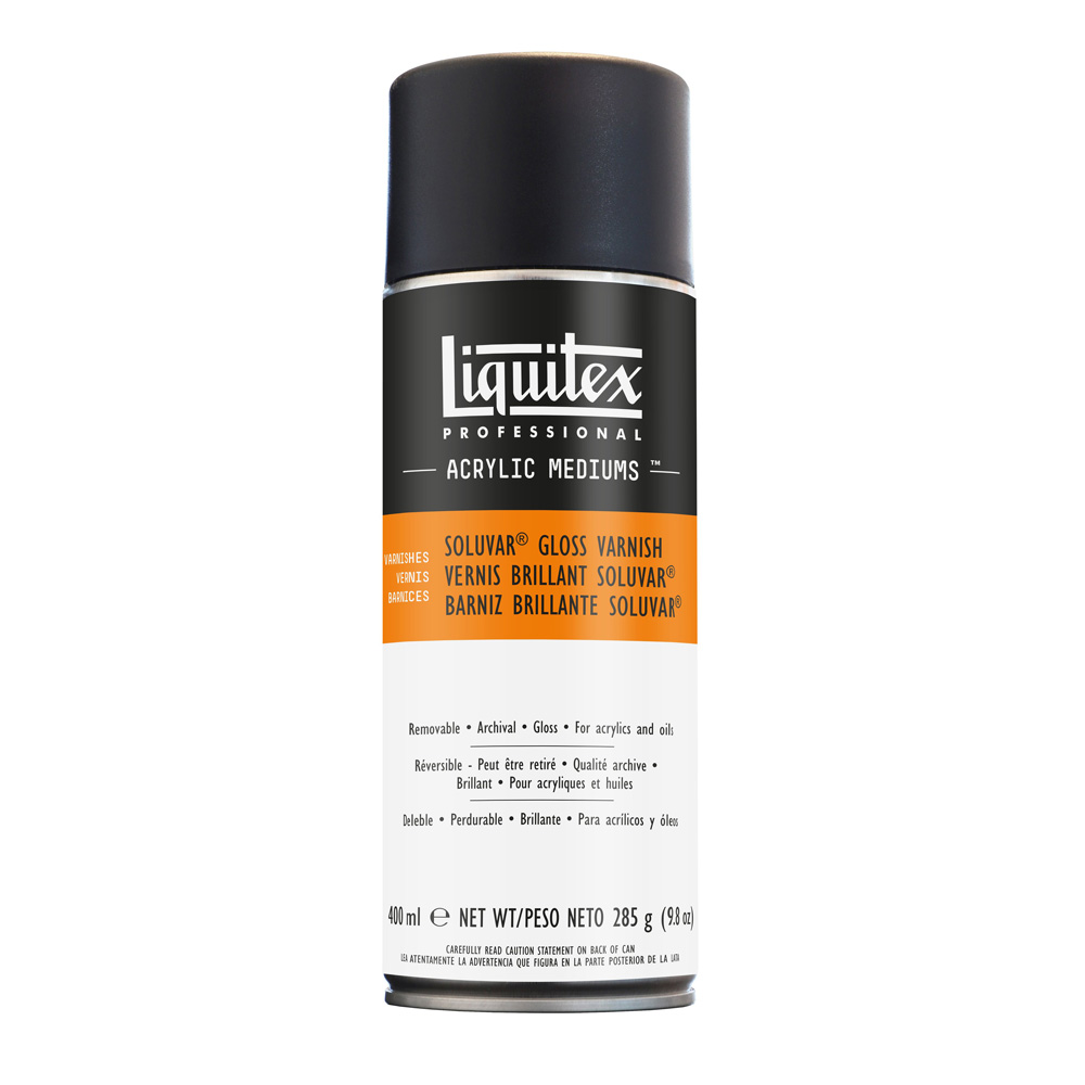 Liquitex Soluvar Gloss Varnish Aerosol 14 oz