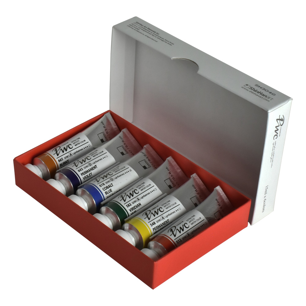 Shinhan Premium Watercolor 15ml 6 Set A