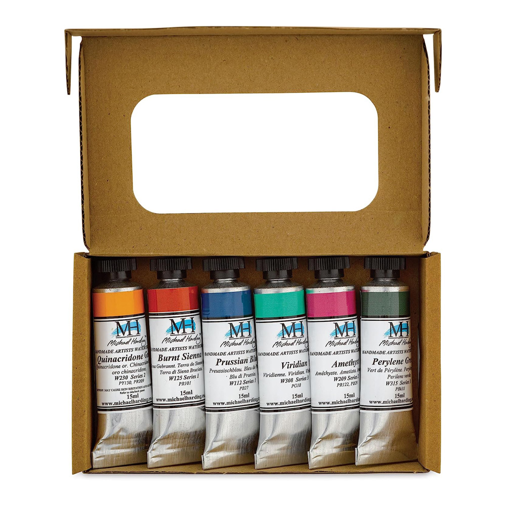 M Harding Watercolor Granulation Set/6 Clrs