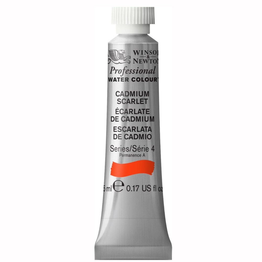 W&N Artist Watercolor 5 ml Cadmium Scarlet