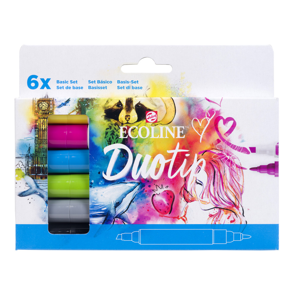 Ecoline Duotip Set of 6 Basic