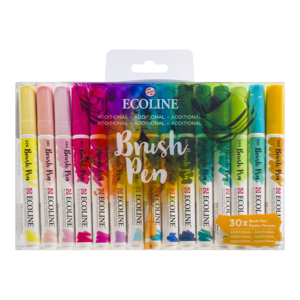 Ecoline Brush Pen Set of 30 - Additional