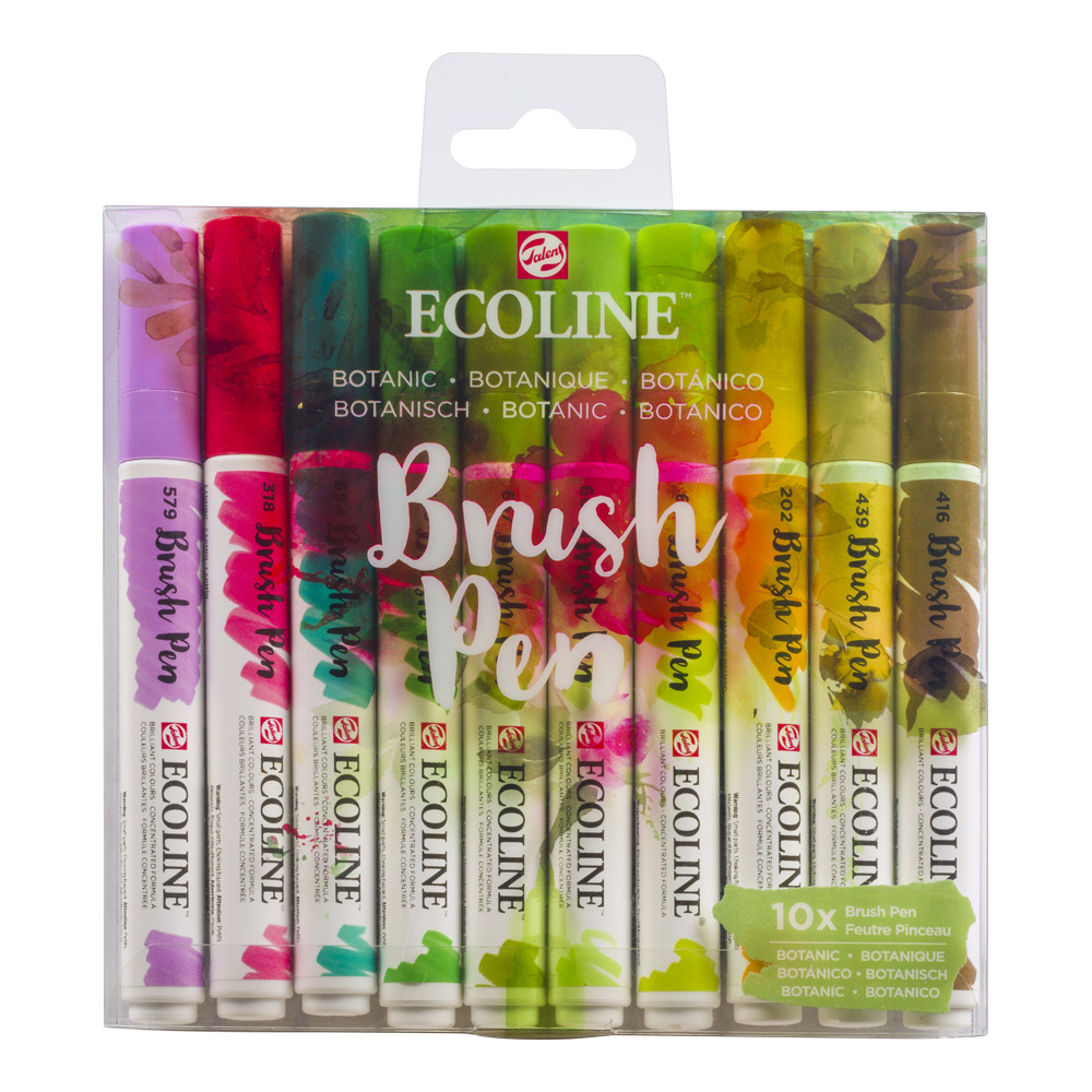 Ecoline Brush Pen Set of 10 - Botanic