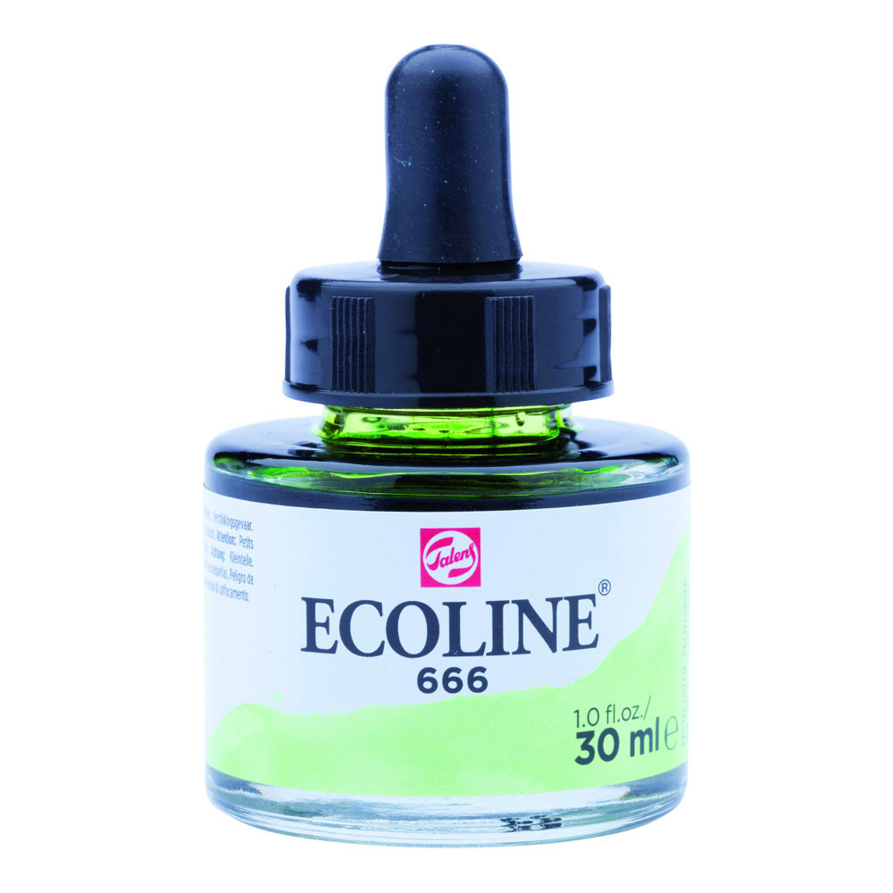 Ecoline Watercolor w/Pipette 30 ml Pastel Gn