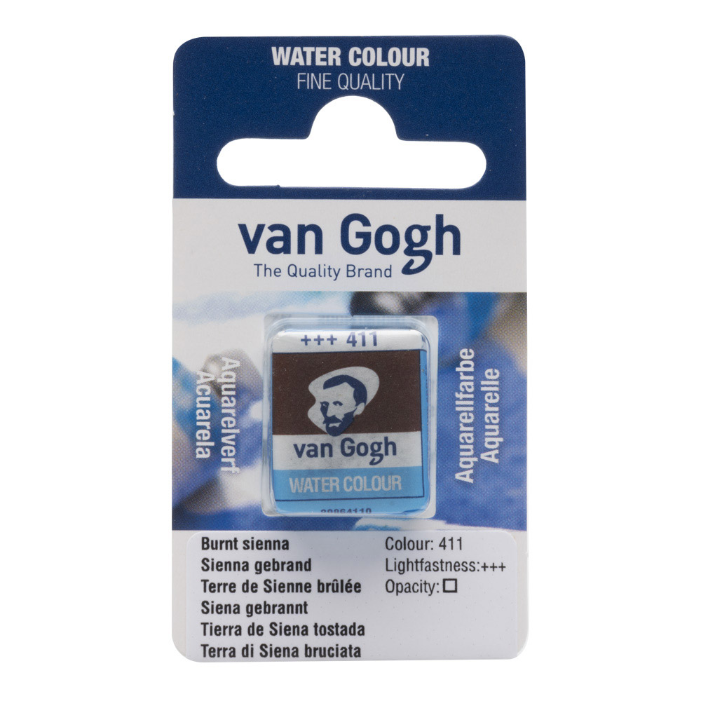 Van Gogh Watercolor Half Pan Burnt Sienna