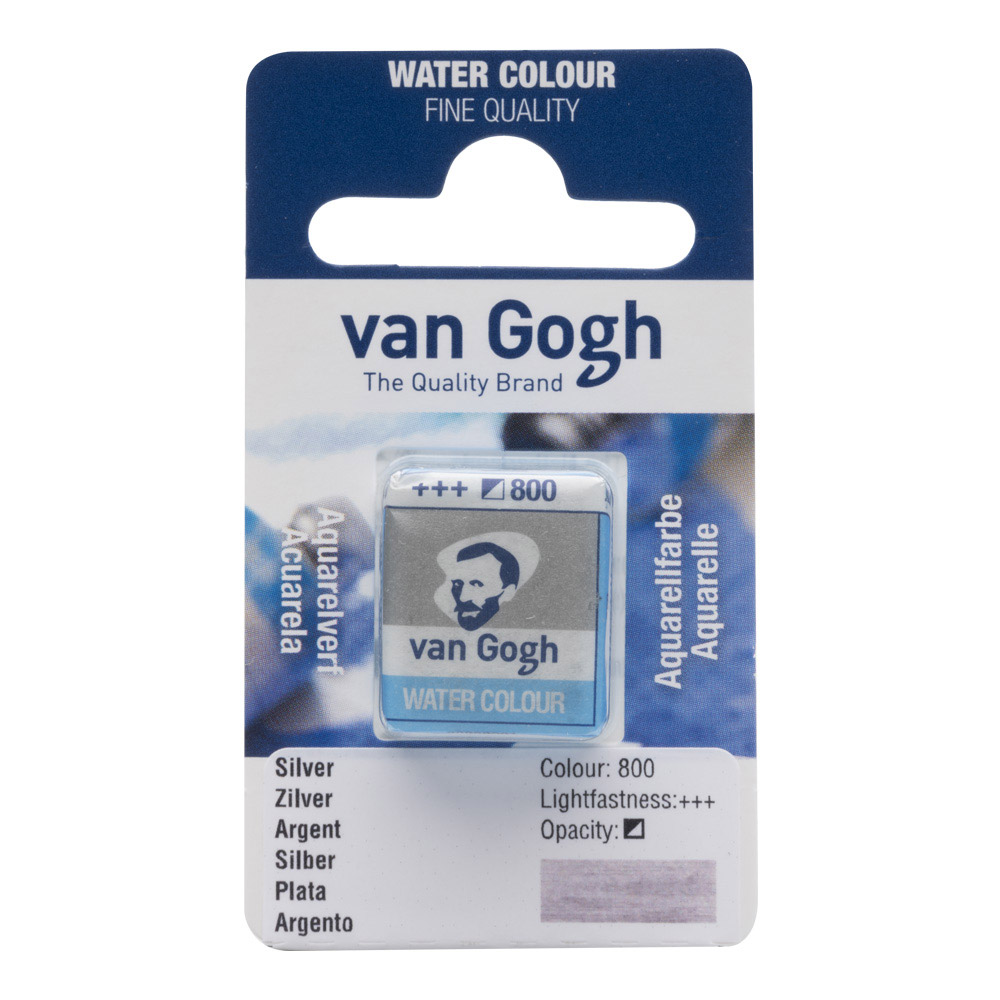 Van Gogh Watercolor Half Pan Silver