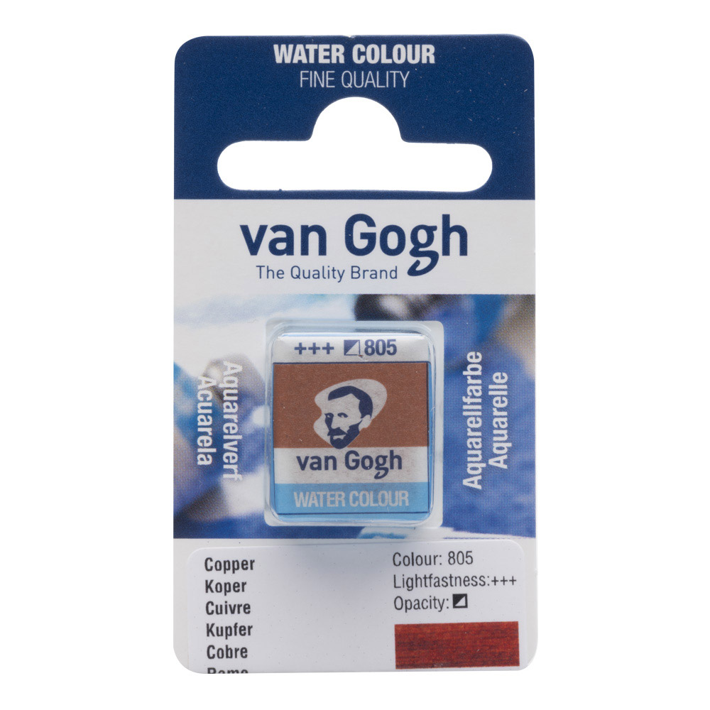 Van Gogh Watercolor Half Pan Copper