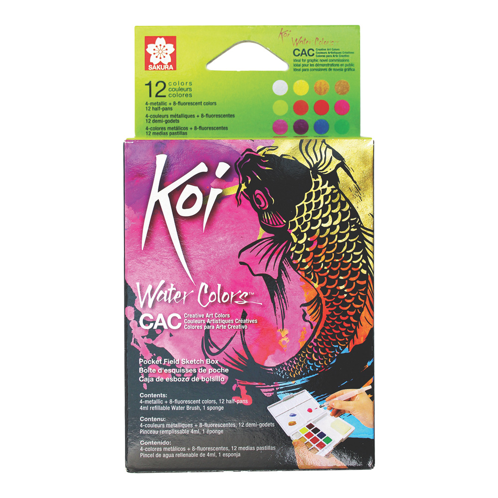 Koi CAC Watercolor Set of 12 Colors